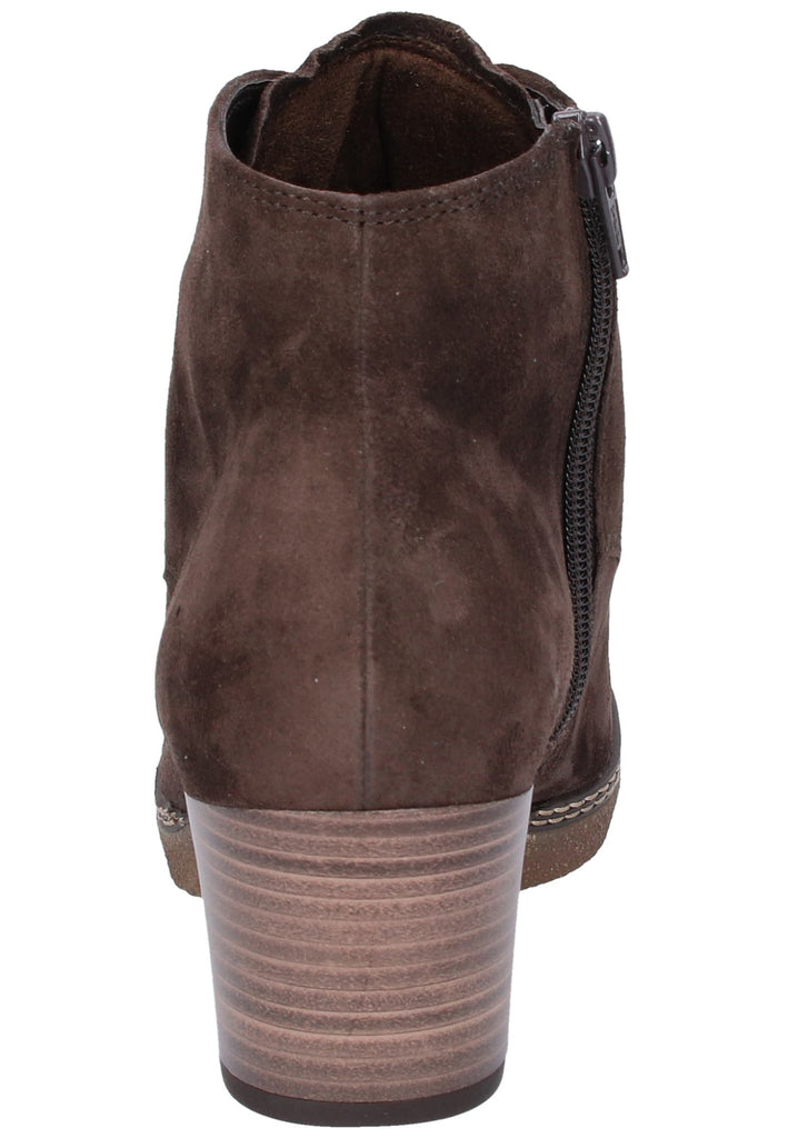 Gabor Stiefelette Nubukleder Braun - surf4shoes