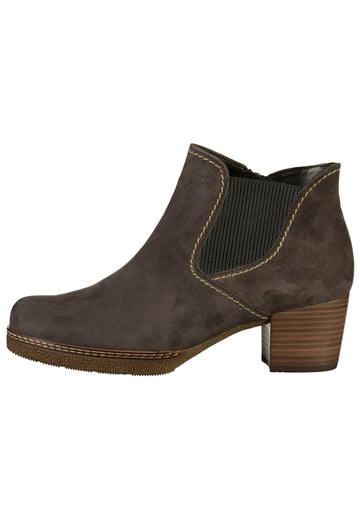Gabor Stiefelette Veloursleder Dunkelgrau - surf4shoes