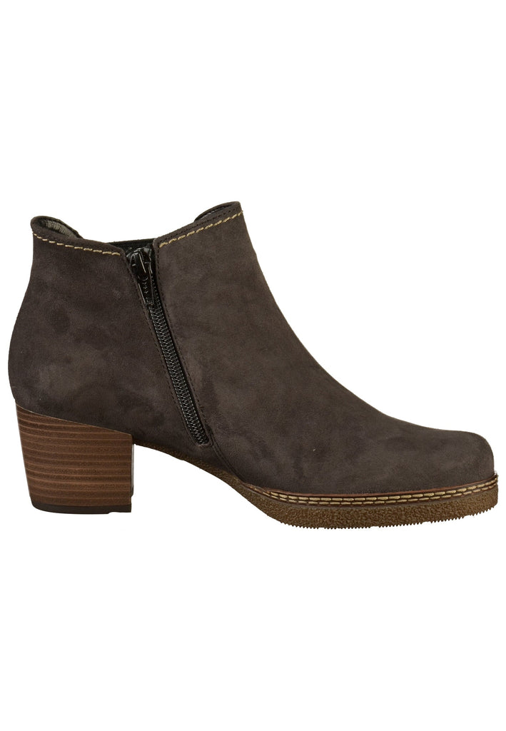 Gabor Stiefelette Veloursleder Dunkelgrau - surf4shoes