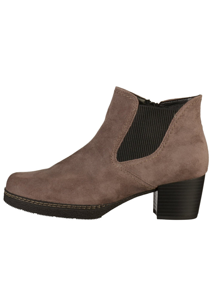 Gabor Stiefelette Veloursleder Beige - surf4shoes