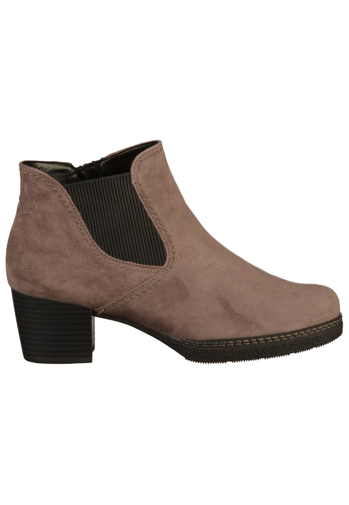 Gabor Stiefelette Veloursleder Beige - surf4shoes