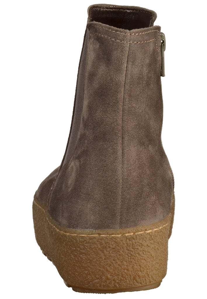 Gabor Stiefelette Veloursleder Braun - surf4shoes