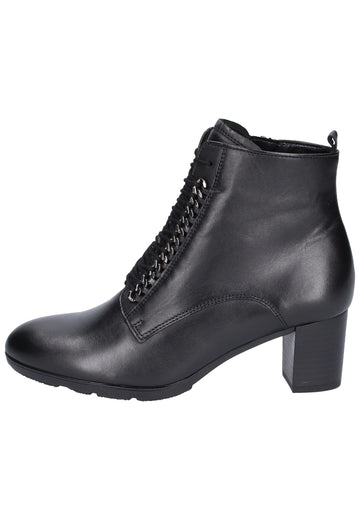 Gabor Stiefelette Leder Schwarz - surf4shoes