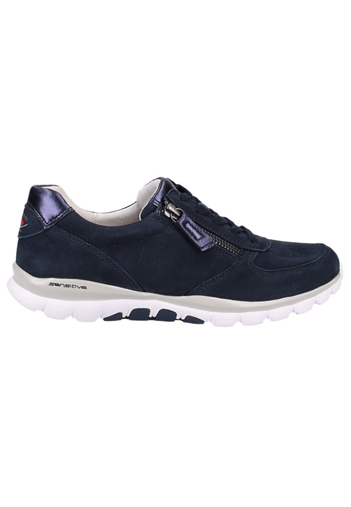 Gabor Sneaker Nubukleder Dunkelblau - surf4shoes
