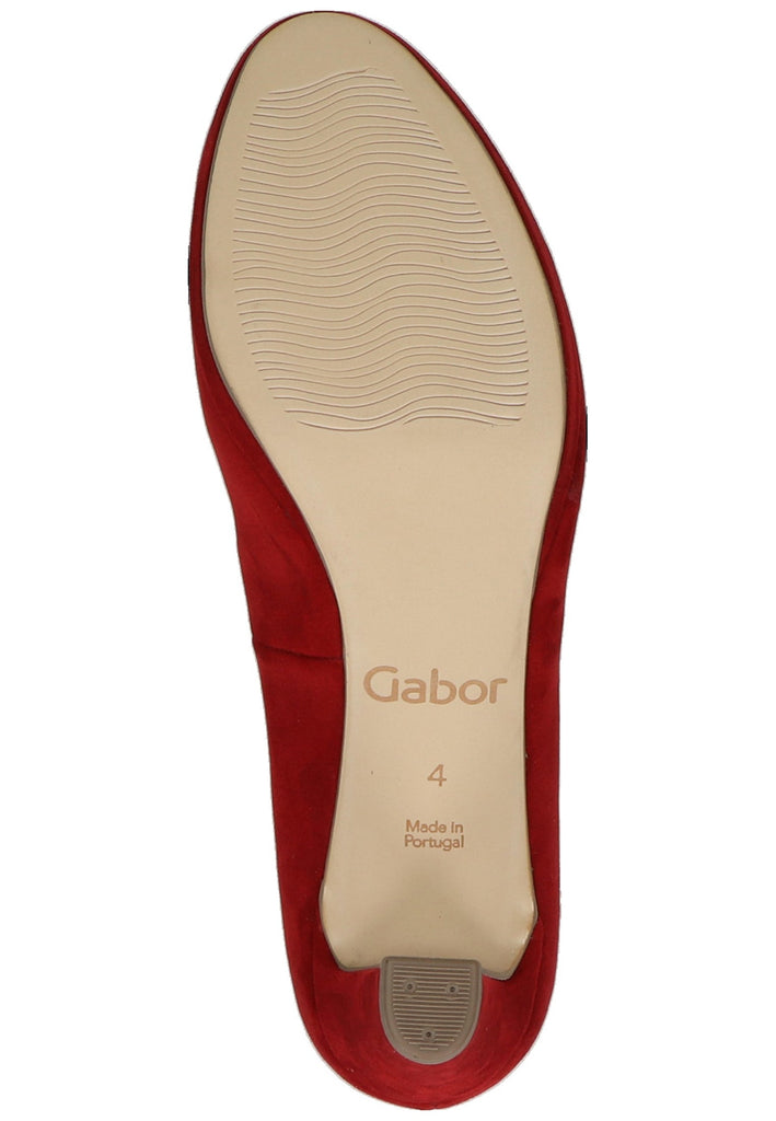 Gabor Pumps Lederimitat Rot - surf4shoes