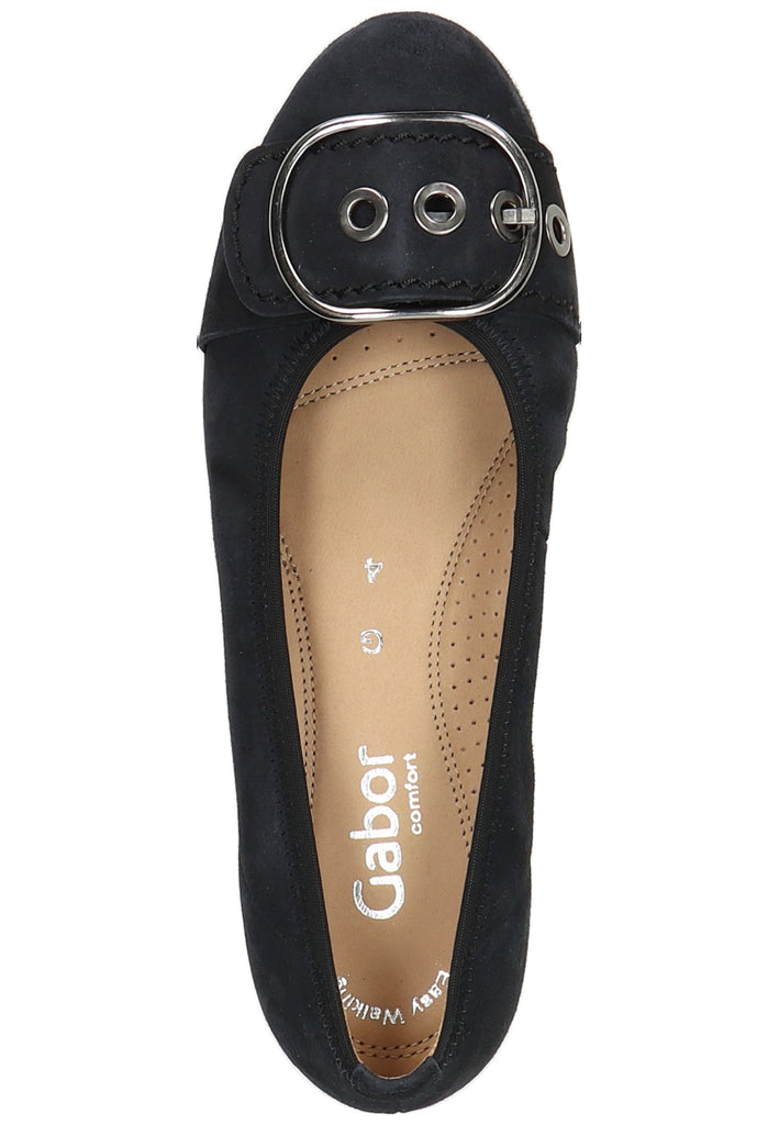 Gabor Ballerinas Leder Dunkelblau - surf4shoes