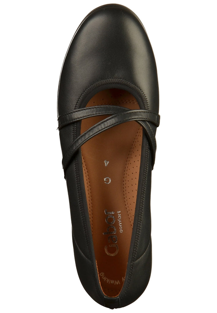 Gabor Ballerinas Nappaleder Schwarz - surf4shoes