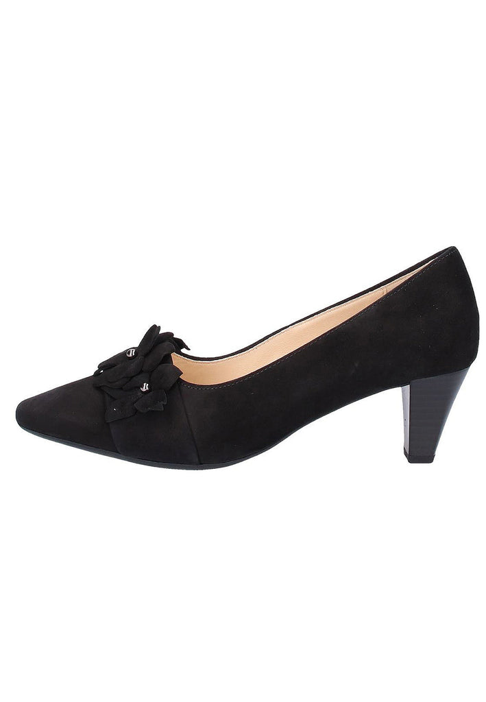 Gabor Pumps Leder Schwarz - surf4shoes
