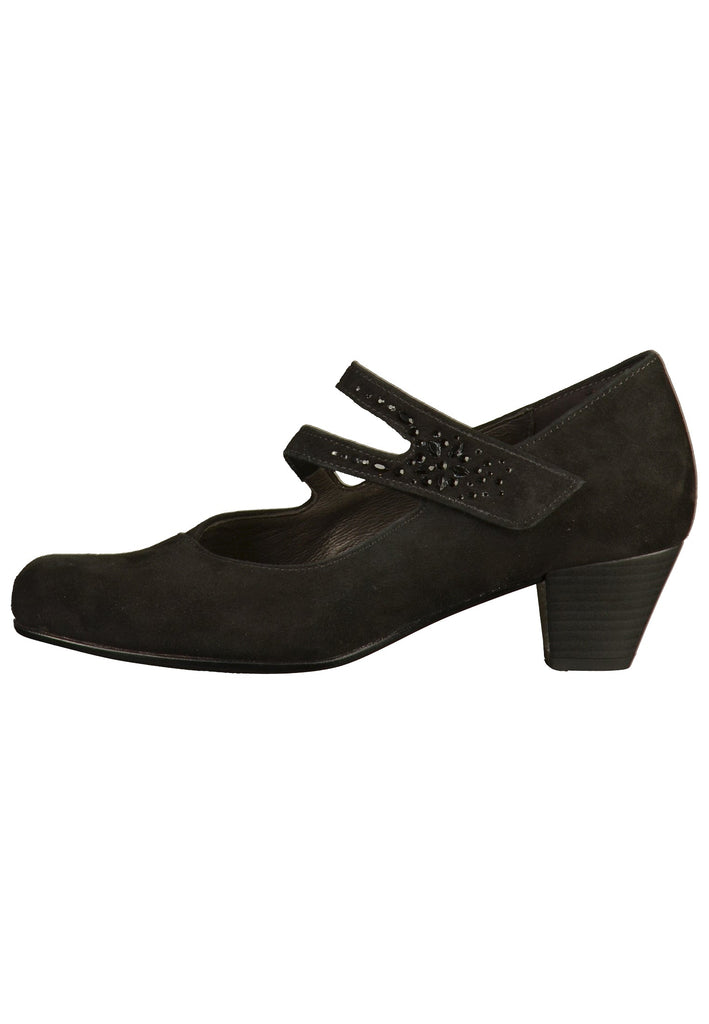 Gabor Pumps Leder Schwarz - surf4shoes