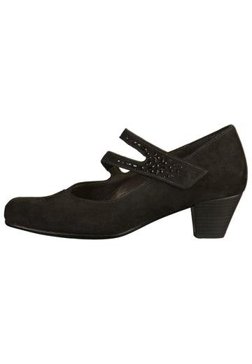Gabor Pumps Leder Schwarz - surf4shoes