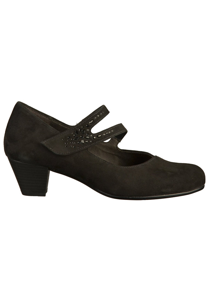 Gabor Pumps Leder Schwarz - surf4shoes