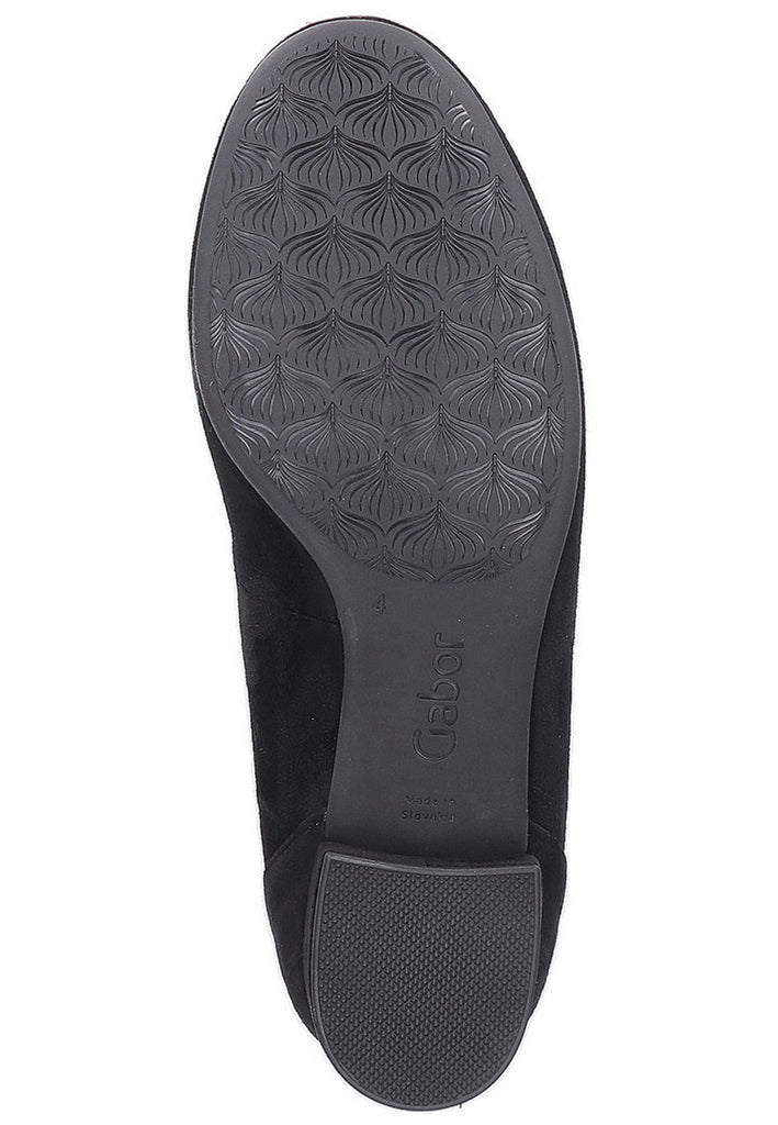 Gabor Pumps Lederimitat Schwarz - surf4shoes