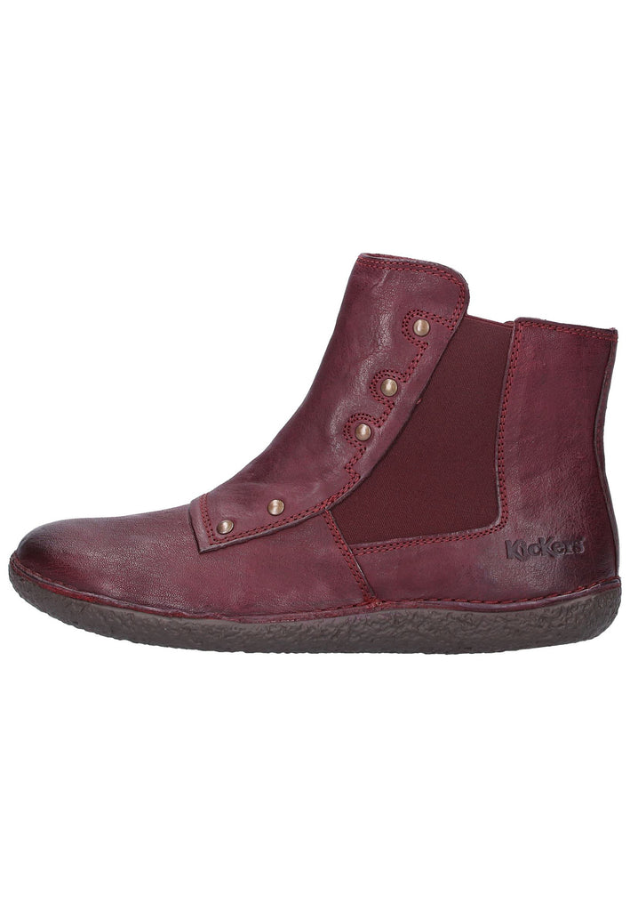 Kickers Stiefelette Leder Bordeaux - surf4shoes