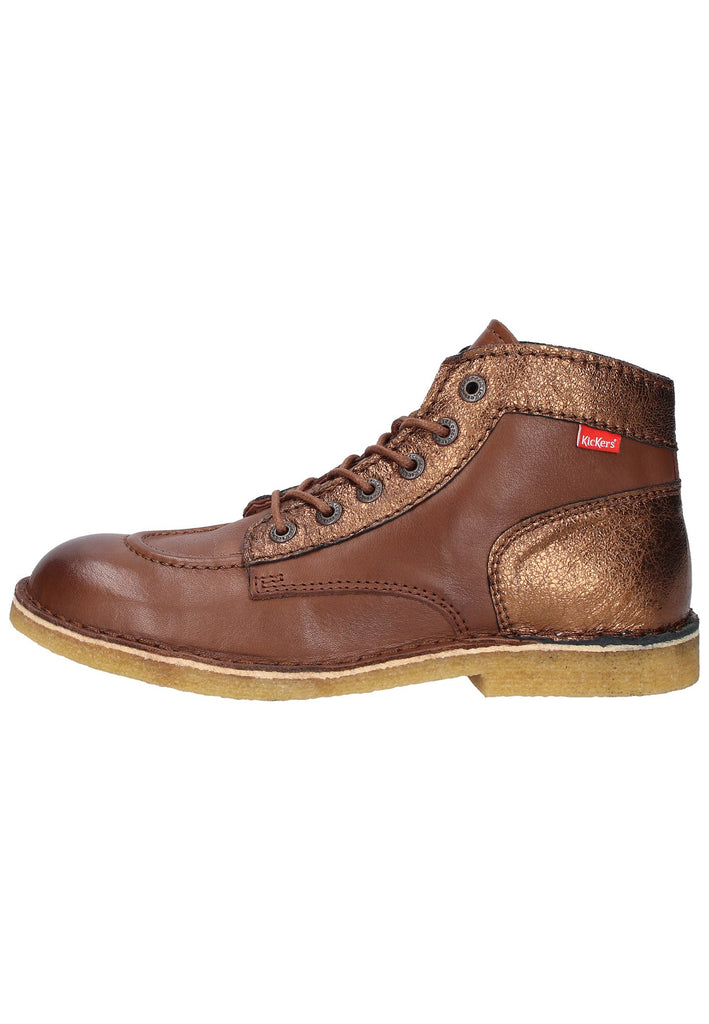 Kickers Stiefelette Glattleder Braun - surf4shoes