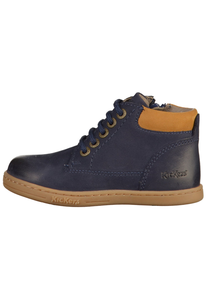 Kickers Halbschuhe Leder Blau - surf4shoes