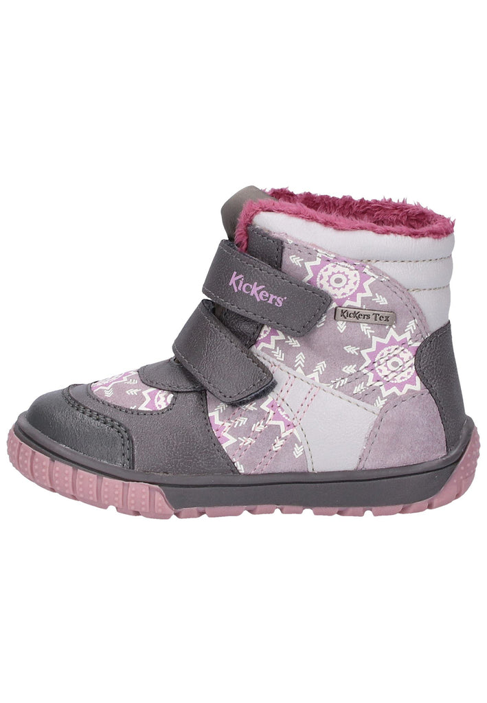 Kickers Stiefel Leder/Textil Grau - surf4shoes