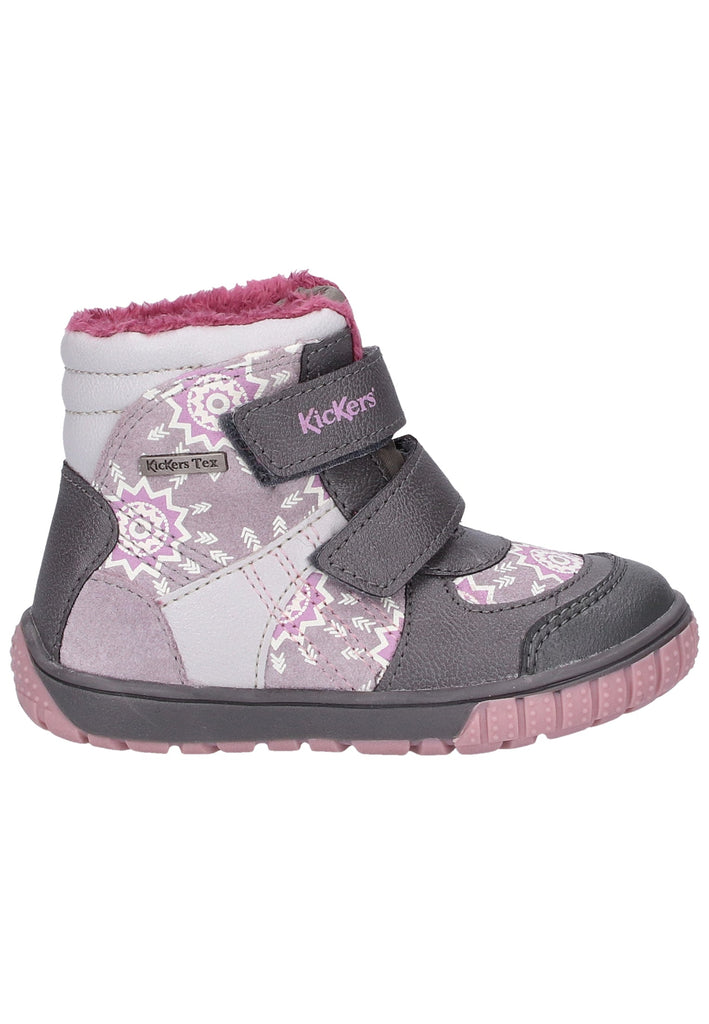 Kickers Stiefel Leder/Textil Grau - surf4shoes