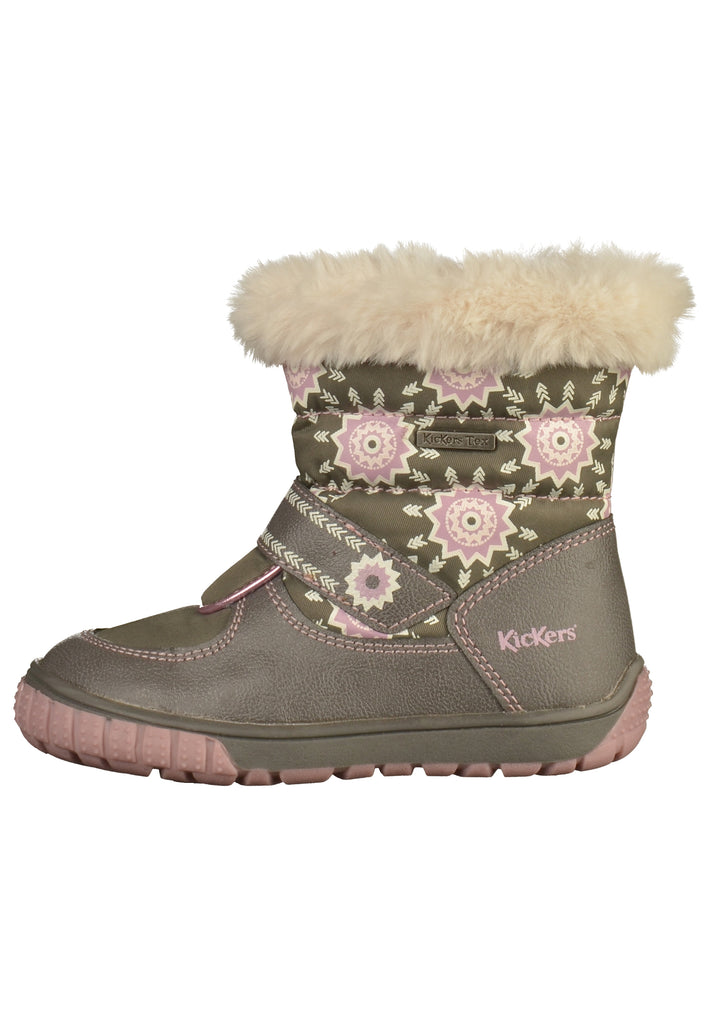 Kickers Stiefel Lederimitat/Textil Grau - surf4shoes