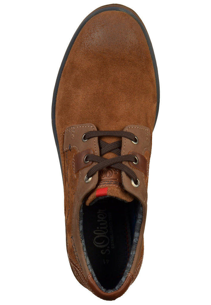 s.Oliver Halbschuhe Leder Braun - surf4shoes
