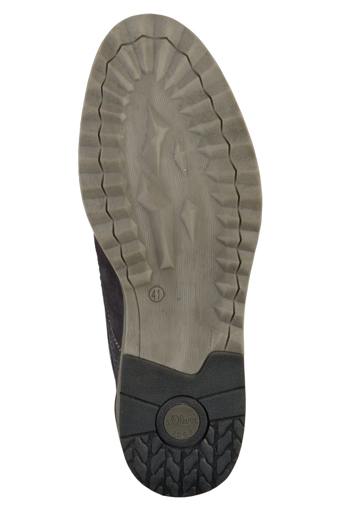 s.Oliver Halbschuhe Leder Dunkelblau - surf4shoes