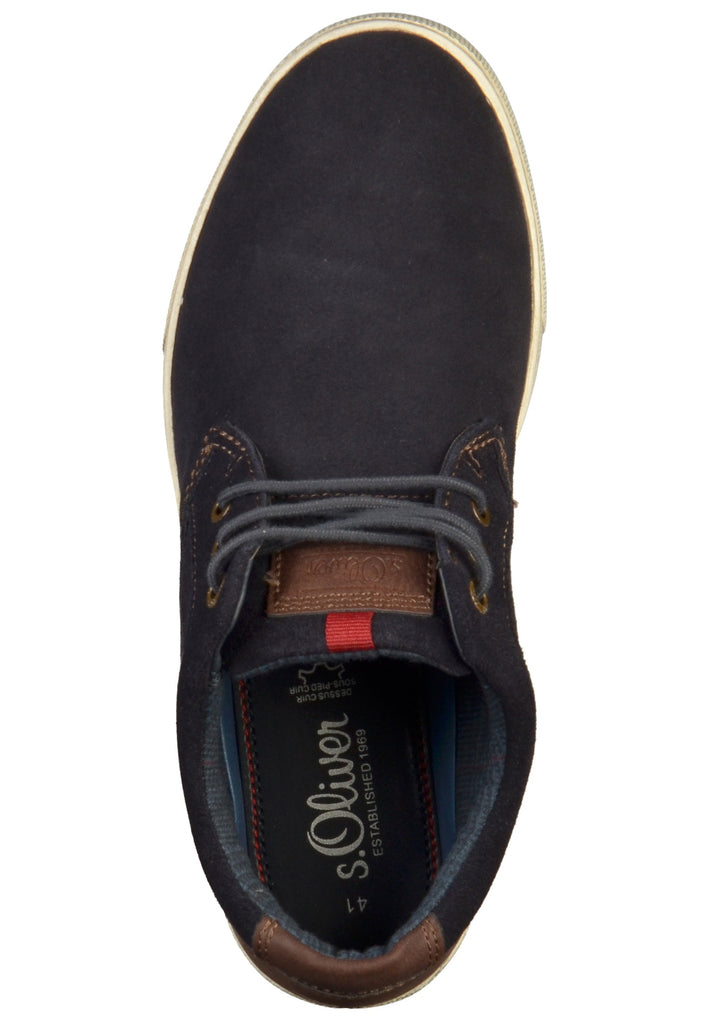 s.Oliver Halbschuhe Leder/Synthetik Blau - surf4shoes