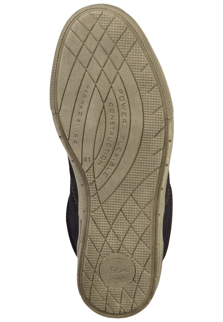 s.Oliver Halbschuhe Leder/Synthetik Blau - surf4shoes