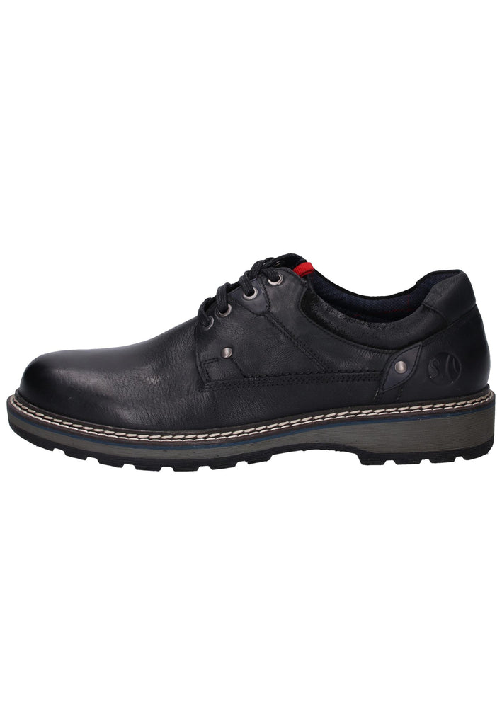 s.Oliver Halbschuhe Leder Schwarz - surf4shoes