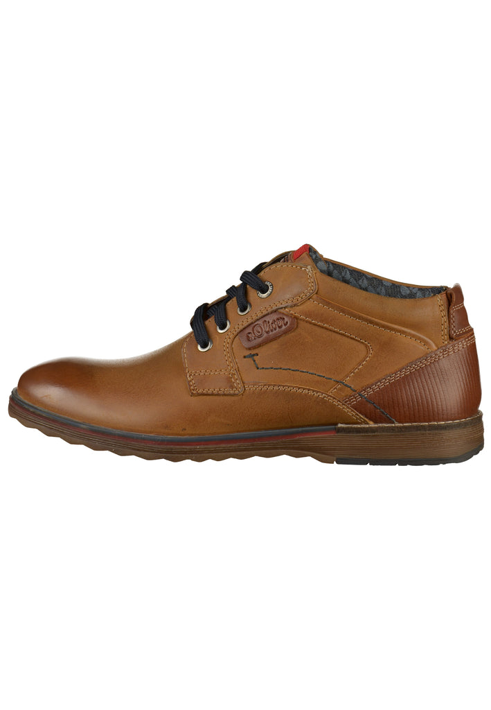 s.Oliver Halbschuhe Leder Braun - surf4shoes