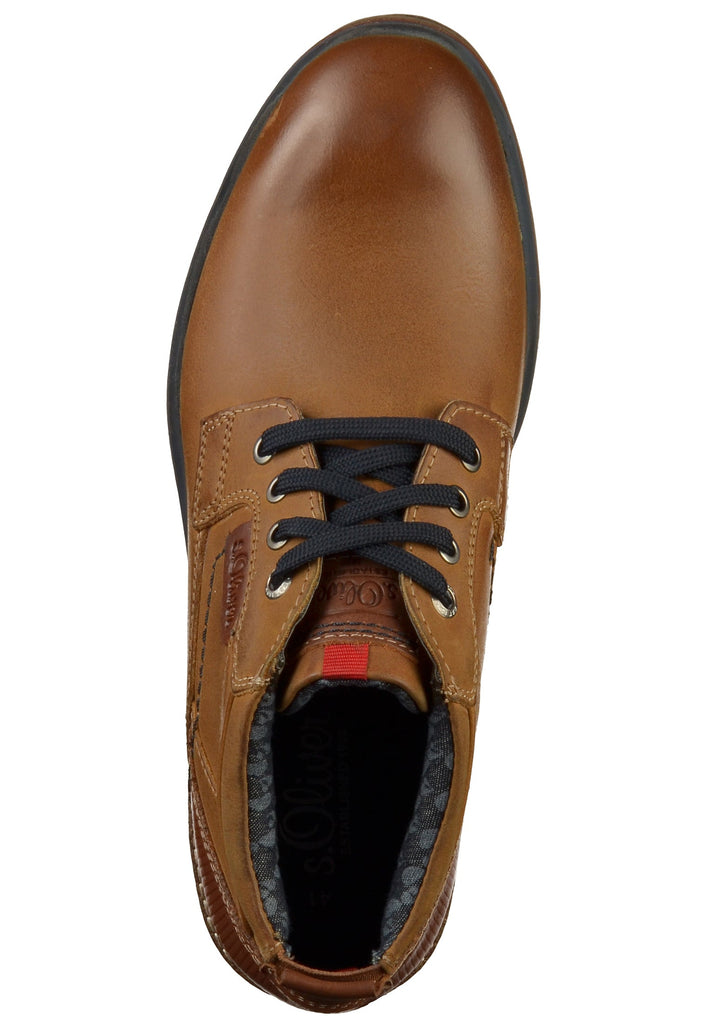 s.Oliver Halbschuhe Leder Braun - surf4shoes