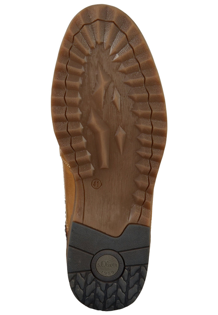 s.Oliver Halbschuhe Leder Braun - surf4shoes