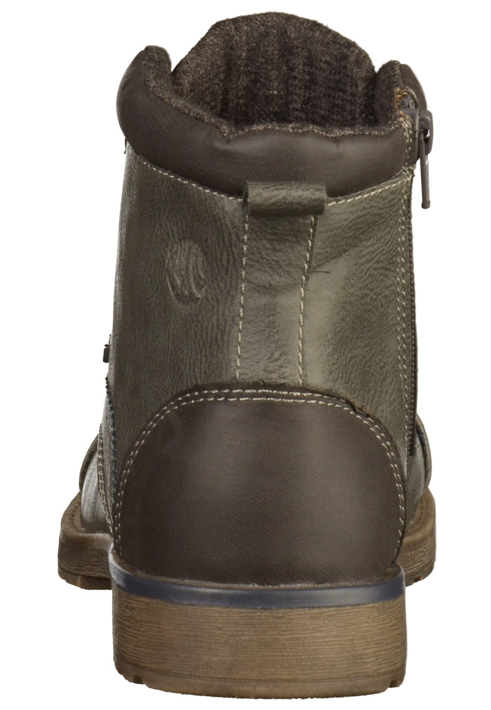 s.Oliver Stiefelette Lederimitat/Textil Dunkelgrau - surf4shoes