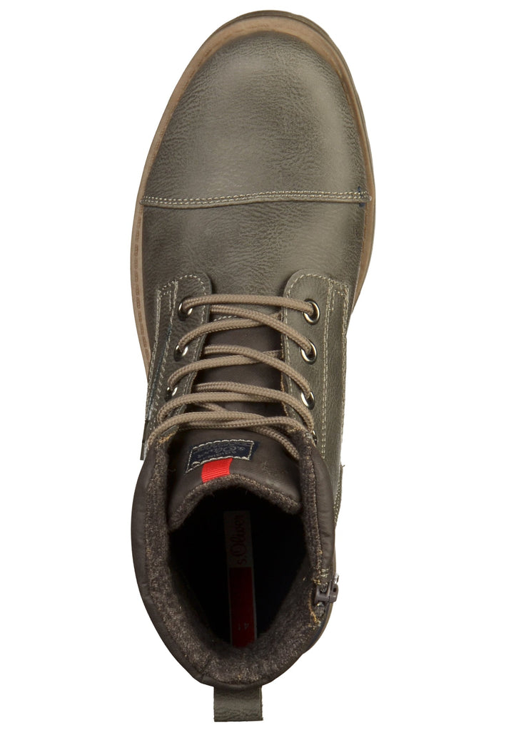 s.Oliver Stiefelette Lederimitat/Textil Dunkelgrau - surf4shoes