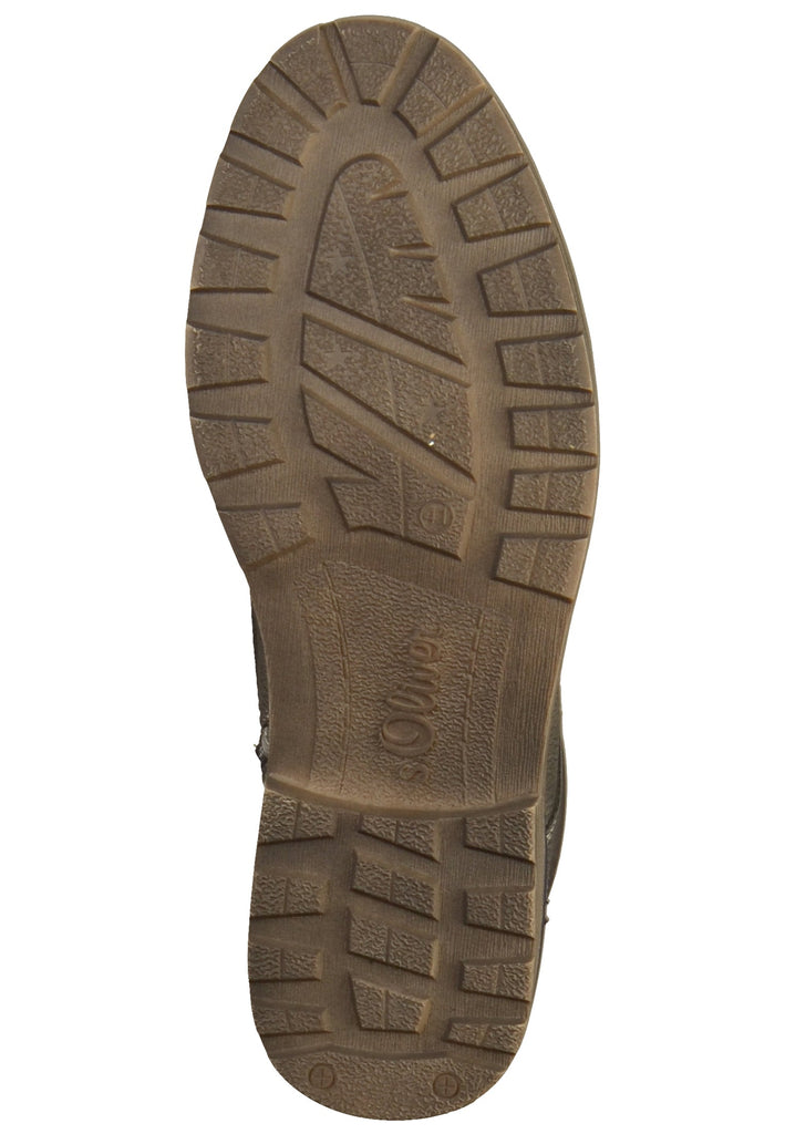 s.Oliver Stiefelette Lederimitat/Textil Dunkelgrau - surf4shoes