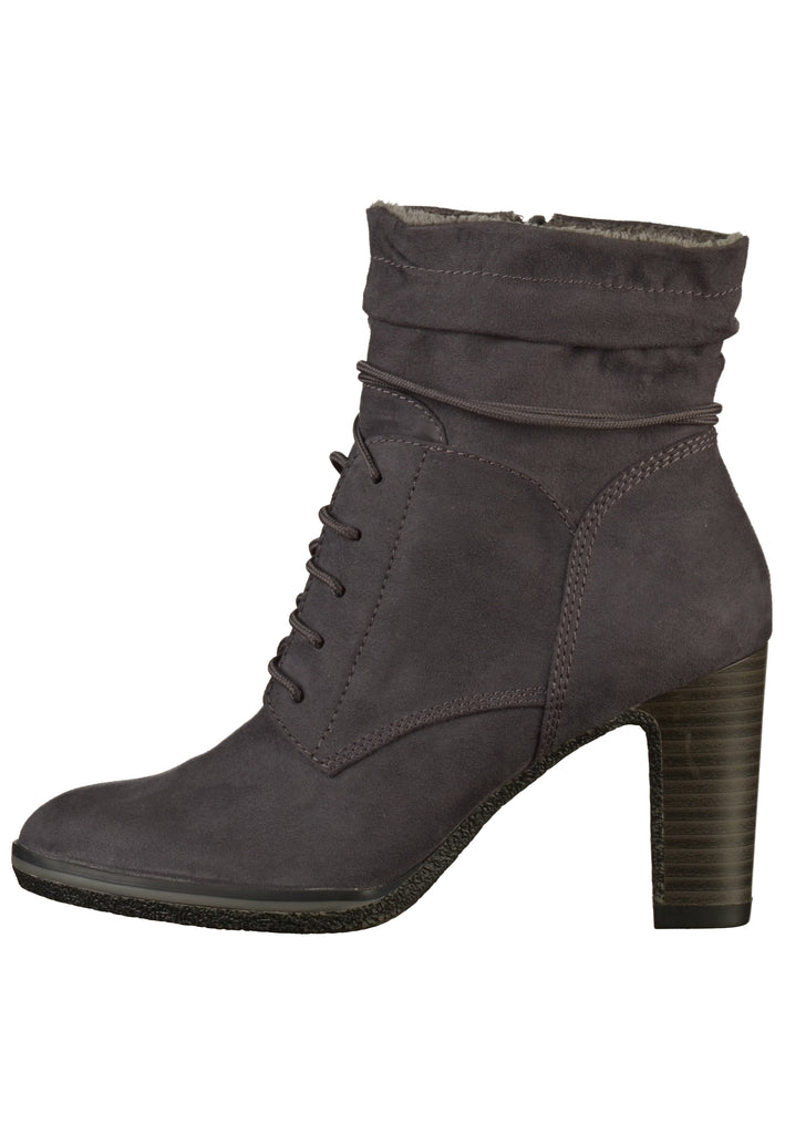 s.Oliver Stiefelette Textil Dunkelgrau - surf4shoes