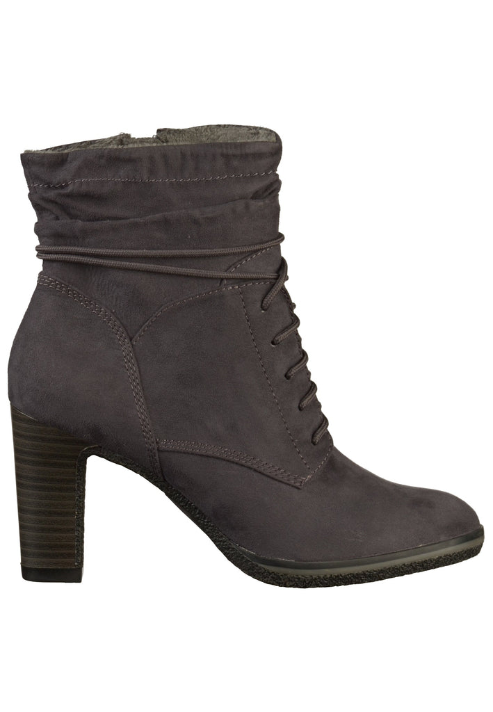 s.Oliver Stiefelette Textil Dunkelgrau - surf4shoes