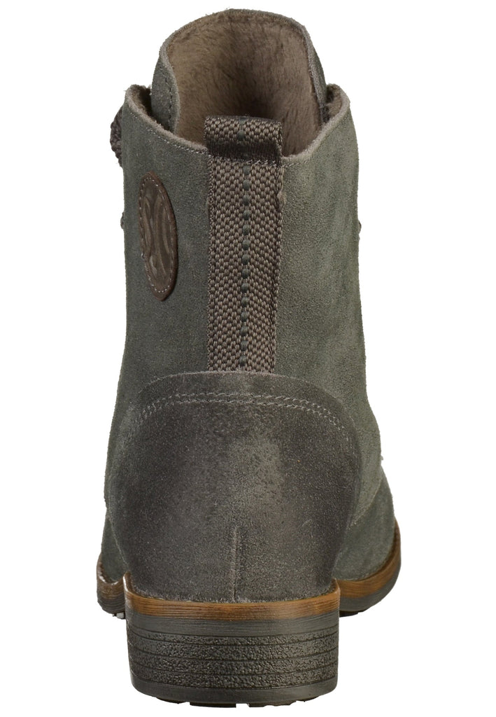 s.Oliver Stiefelette Nubukleder Grau - surf4shoes