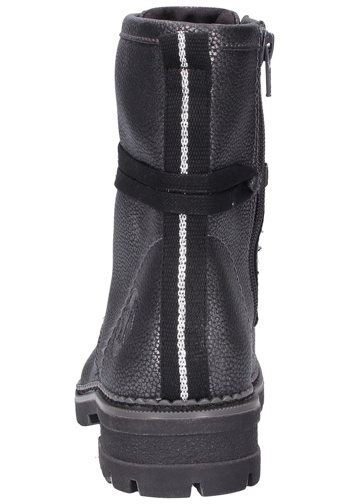 s.Oliver Stiefelette Lederimitat/Textil Schwarz - surf4shoes