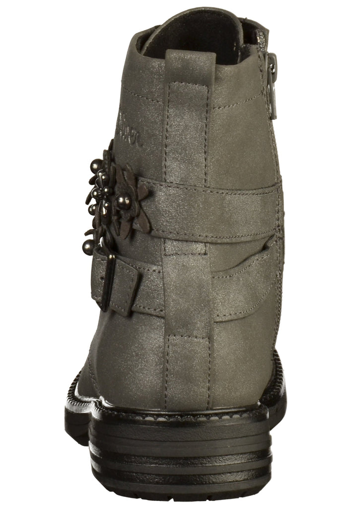 s.Oliver Stiefelette Lederimitat/Textil Graphit - surf4shoes