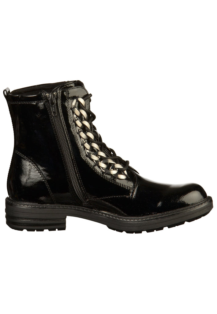 s.Oliver Stiefelette Lederimitat Schwarz - surf4shoes