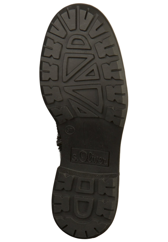 s.Oliver Stiefelette Lederimitat Schwarz - surf4shoes