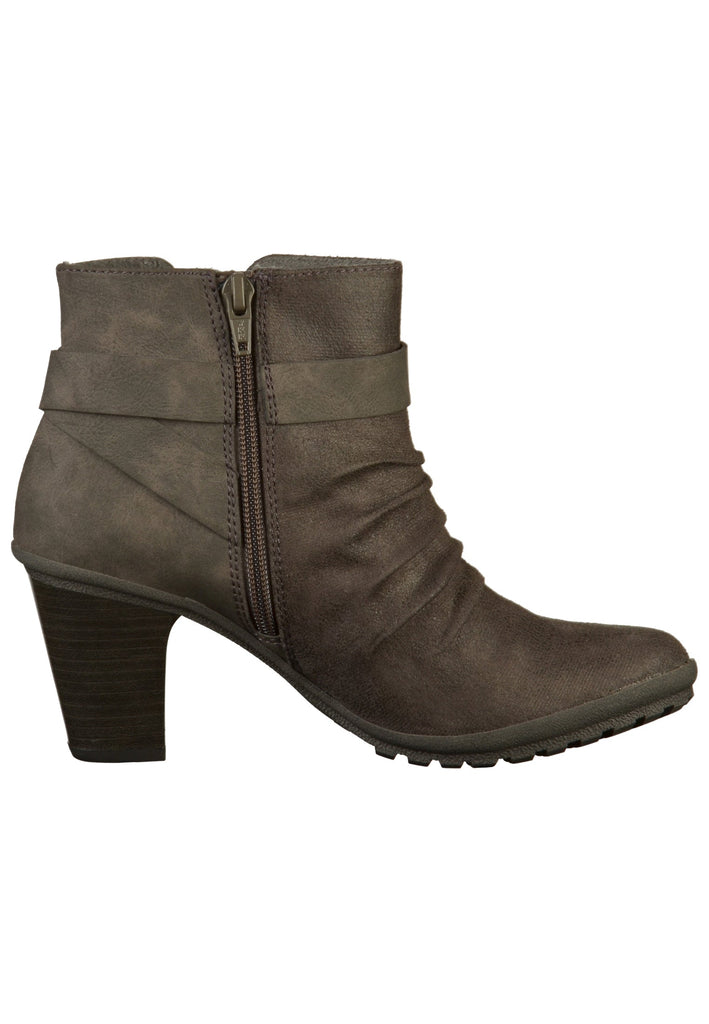 s.Oliver Stiefelette Lederimitat/Textil Grau - surf4shoes