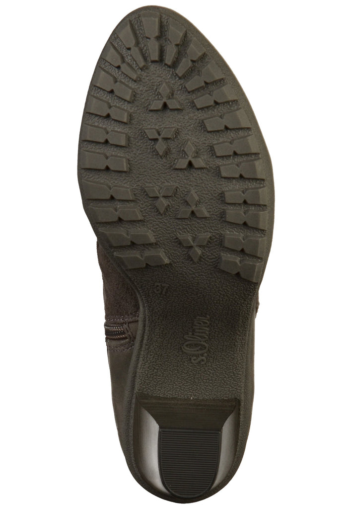 s.Oliver Stiefelette Lederimitat/Textil Grau - surf4shoes