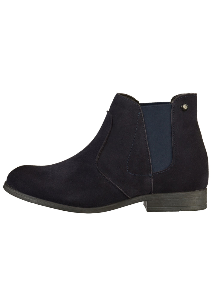 s.Oliver Stiefelette Nubukleder Blau - surf4shoes