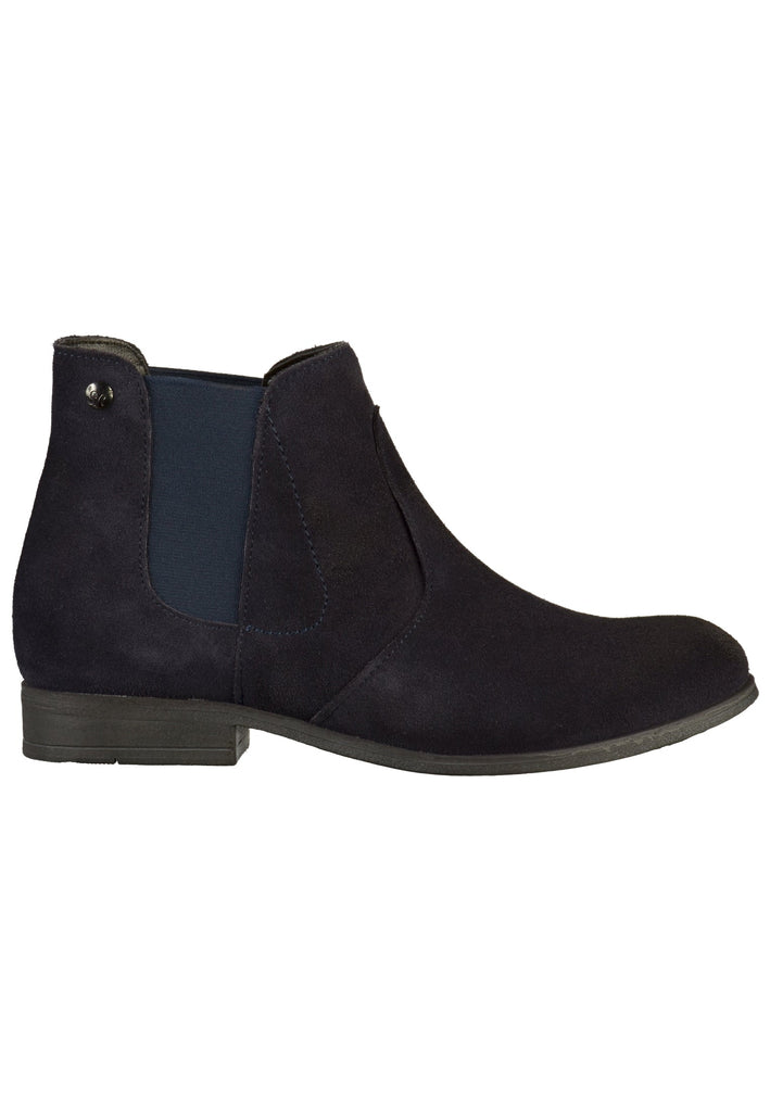 s.Oliver Stiefelette Nubukleder Blau - surf4shoes