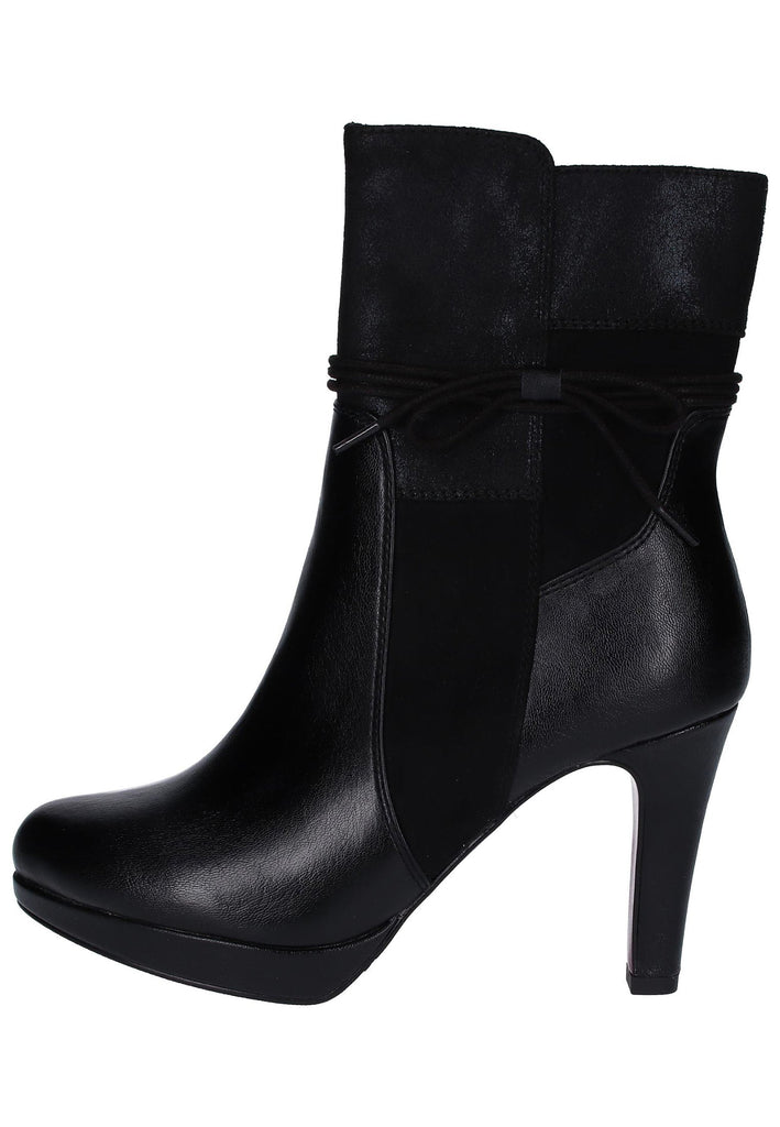 s.Oliver Stiefelette Lederimitat/Textil Schwarz - surf4shoes