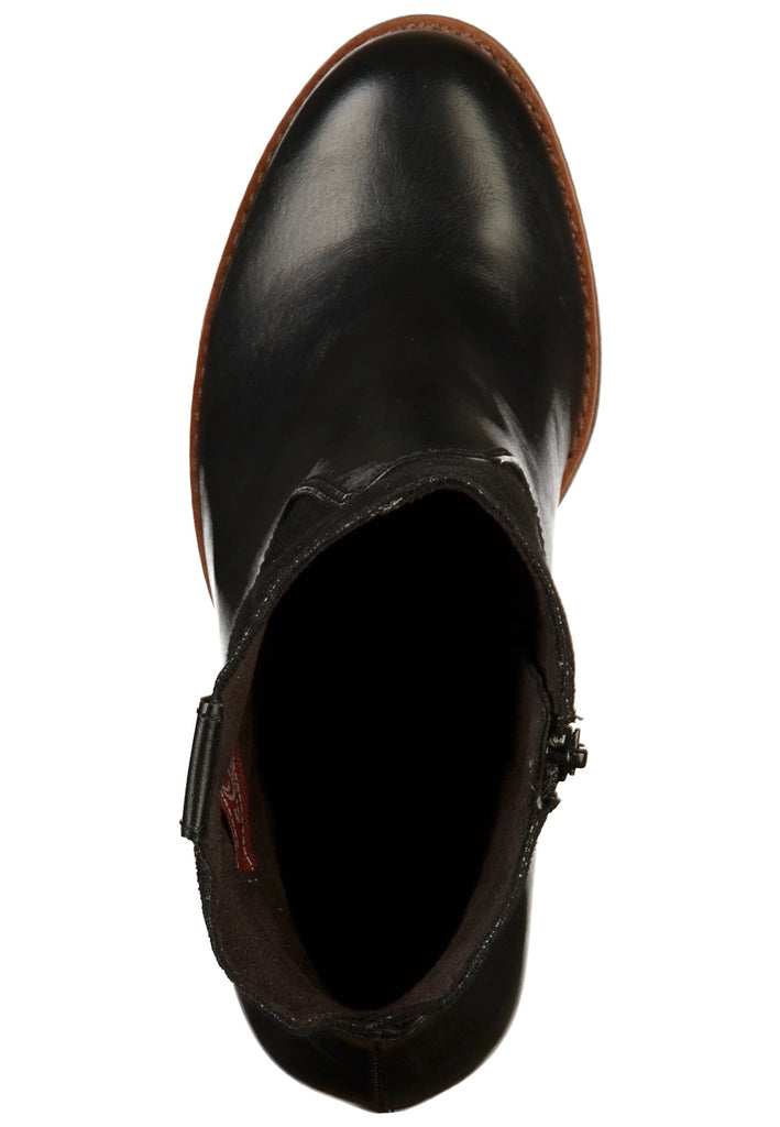 s.Oliver Stiefelette Lederimitat/Textil Schwarz - surf4shoes