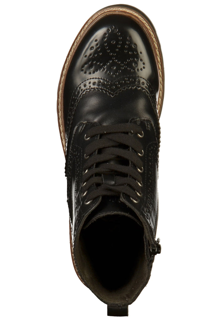 s.Oliver Stiefelette Lederimitat Schwarz - surf4shoes