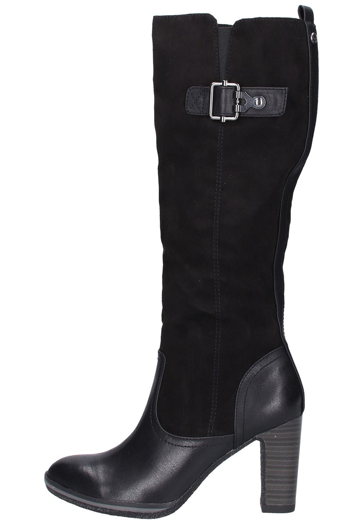 s.Oliver Stiefel Textil Schwarz - surf4shoes