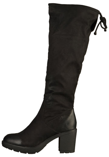s.Oliver Stiefel Textil Schwarz - surf4shoes