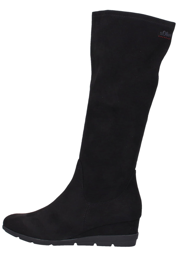 s.Oliver Stiefel Textil Schwarz - surf4shoes